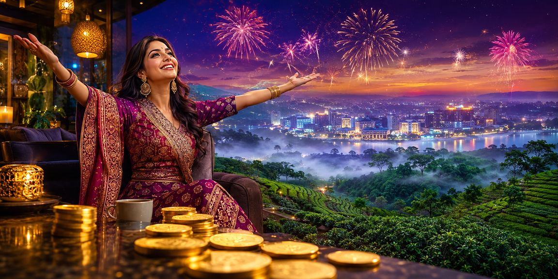 বগুড়ায় চা বাগানে মোবাইলে বেটিং করছেন একজন তরুণ