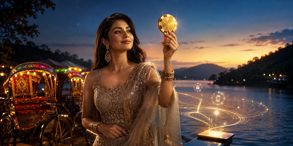 ঢাকার রাস্তায় রিকশার পাশে বসে মোবাইলে বেটিং পেমেন্ট করছেন একজন ব্যবহারকারী